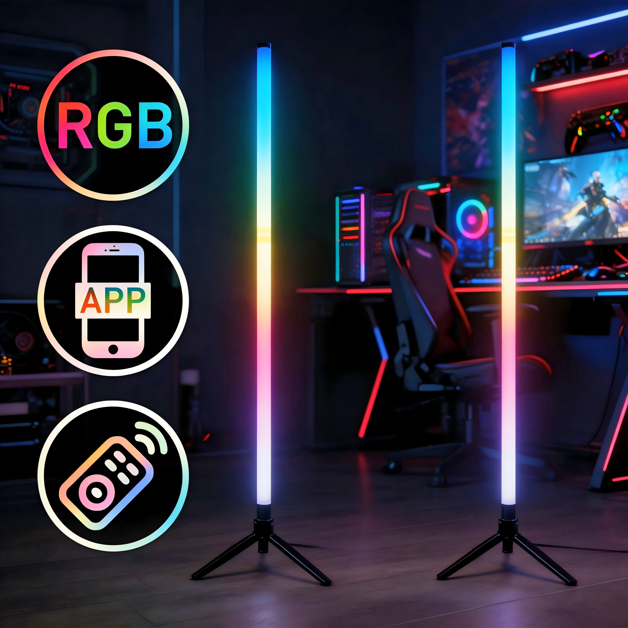 RGB LED Gaming Atmosphere Ligh – Esports Gaming App Bewertung und Preis