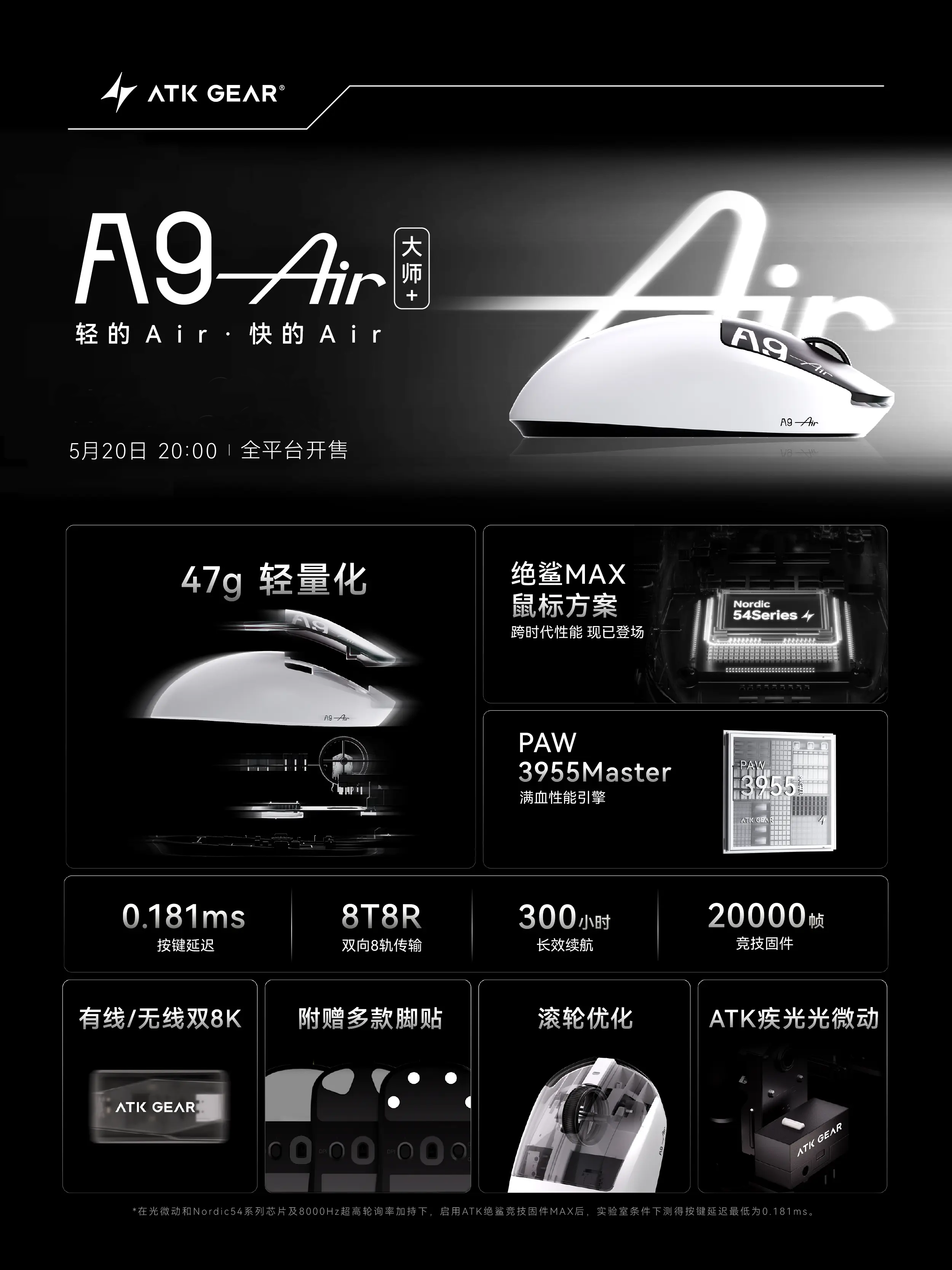 ATK A9 Air Ultimate Plus PAW39 – Ultimate Esports Gaming Bewertung und Preis