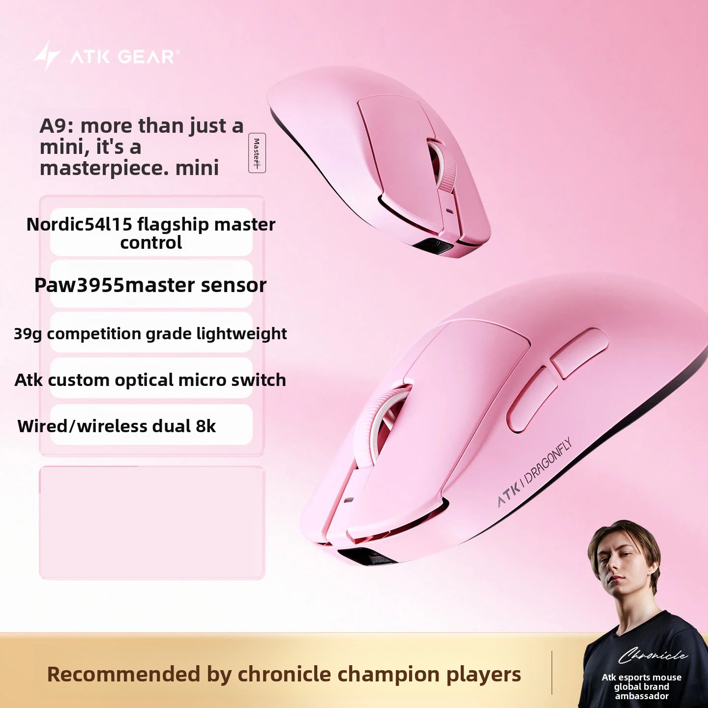 ATK A9 MINI Dual 8K Wireless G – Ultimate Esports Gaming Bewertung und Preis