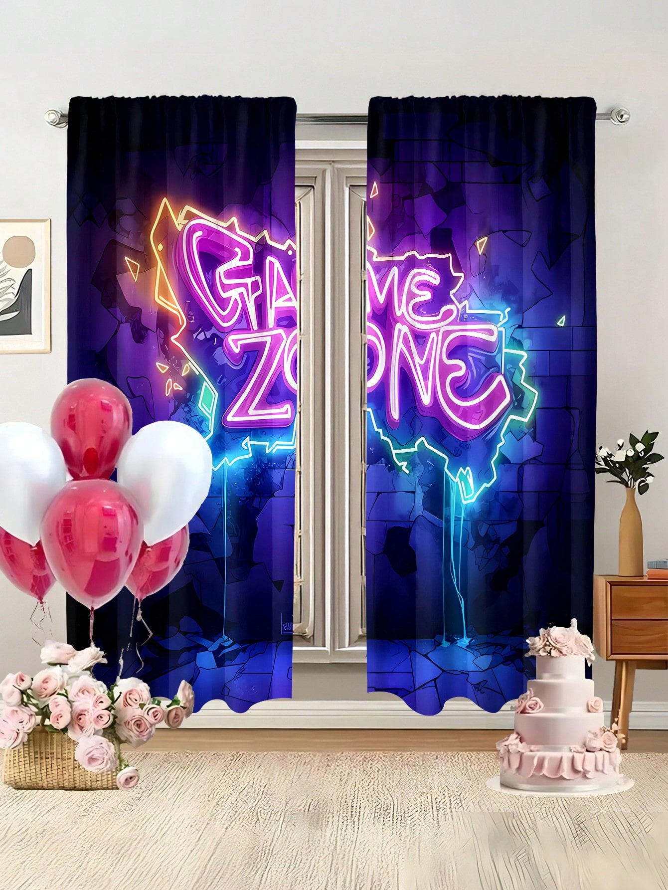 Neon Game Zone Curtain, Esport – Esports Gaming Zone Bewertung und Preis